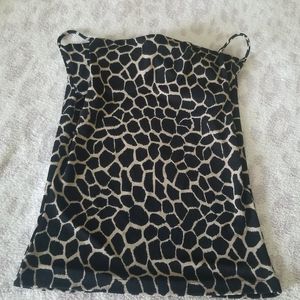 Vintage A. Byer dressy animal print spegetti strap top